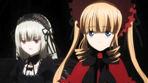 Rating: Safe Score: 0 Tags: 2girls blonde_hair blue_eyes bonnet bow dress drill_hair flower hairband image long_hair looking_at_viewer multiple_girls pair red_eyes rose shinku silver_hair suigintou twintails User: admin