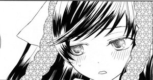 Rating: Safe Score: 0 Tags: 1girl bangs blush close-up face greyscale image looking_at_viewer monochrome open_mouth solo suiseiseki sweat towel User: admin