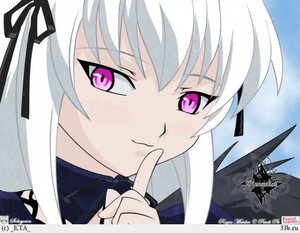 Rating: Safe Score: 0 Tags: 1girl black_ribbon close-up face hair_ribbon image long_hair long_sleeves looking_at_viewer purple_eyes ribbon silver_hair solo suigintou User: admin