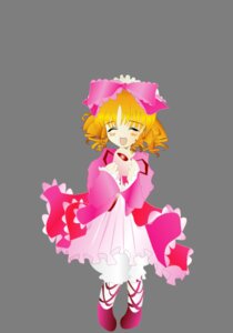 Rating: Safe Score: 0 Tags: 1girl blonde_hair bow closed_eyes dress drill_hair frills full_body hina_ichigo hinaichigo image long_sleeves open_mouth pink_bow smile solo standing transparent_background wide_sleeves User: admin