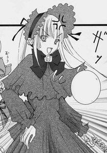 Rating: Safe Score: 0 Tags: 1girl blush dress greyscale hairband image lolita_fashion long_hair long_sleeves monochrome open_mouth shinku solo suigintou twintails User: admin