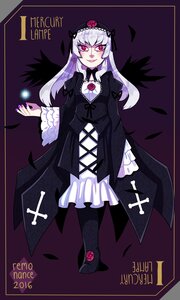 Rating: Safe Score: 0 Tags: 1girl character_name copyright_name dress flower frilled_sleeves frills full_body hairband image long_hair long_sleeves looking_at_viewer nail_polish pantyhose pink_eyes red_eyes rose silver_hair smile solo suigintou wings User: admin