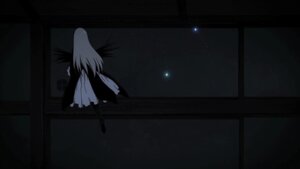 Rating: Safe Score: 0 Tags: 1girl angel_wings dark dress image indoors long_hair night sky solo standing suigintou white_dress window wings User: admin