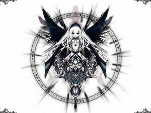 Rating: Safe Score: 0 Tags: 1girl clock dress gears image long_hair monochrome solo spot_color suigintou very_long_hair wings User: admin