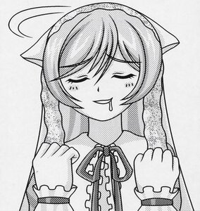 Rating: Safe Score: 0 Tags: 1girl blush closed_eyes greyscale image monochrome smile solo suiseiseki tears upper_body User: admin