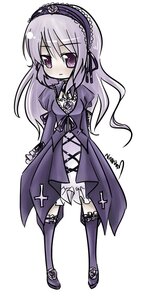 Rating: Safe Score: 0 Tags: 1girl auto_tagged cross dress frills full_body hairband image lolita_hairband long_hair long_sleeves looking_at_viewer purple_dress purple_eyes shoes silver_hair simple_background solo standing suigintou thighhighs white_background wings User: admin