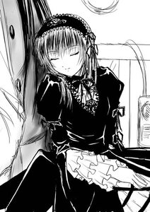 Rating: Safe Score: 0 Tags: 1girl artist_request auto_tagged closed_eyes closed_mouth dress frills gothic_lolita greyscale hairband image lolita_fashion long_hair long_sleeves monochrome rozen_maiden rozen_maiden_traumend sitting sleeping solo suigintou wings User: admin