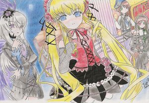 Rating: Safe Score: 0 Tags: auto_tagged blonde_hair blue_eyes dress flower heterochromia image long_hair multiple multiple_girls red_eyes rose shinku suigintou suiseiseki tagme traditional_media twintails very_long_hair wings User: admin