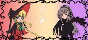 Rating: Safe Score: 0 Tags: 2girls auto_tagged black_wings blonde_hair blue_eyes bonnet dress flower image long_hair long_sleeves looking_at_viewer multiple_girls pair red_dress shinku silver_hair simple_background suigintou very_long_hair wings yellow_background User: admin