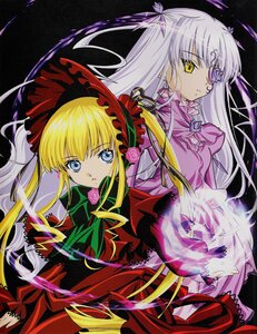 Rating: Safe Score: 0 Tags: 2girls barasuishou blonde_hair blue_eyes bow bowtie dress eyepatch flower image long_hair long_sleeves looking_at_viewer multiple_girls pair red_dress rose shinku silver_hair yellow_eyes User: admin