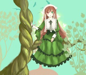 Rating: Safe Score: 0 Tags: 1girl auto_tagged brown_hair dress frills green_dress green_eyes head_scarf heterochromia image long_hair long_sleeves looking_at_viewer red_eyes solo suiseiseki very_long_hair User: admin