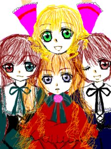 Rating: Safe Score: 0 Tags: 4girls blonde_hair blue_eyes flower green_eyes heterochromia hina_ichigo image long_hair long_sleeves looking_at_viewer multiple multiple_girls one_eye_closed open_mouth pink_bow red_eyes rose shinku short_hair simple_background smile souseiseki suigintou suiseiseki tagme User: admin