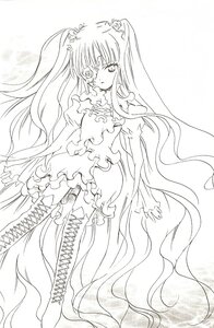 Rating: Safe Score: 0 Tags: 1girl boots bow cross-laced_footwear dress frills greyscale image kirakishou knee_boots lace-up_boots lineart long_hair monochrome solo thigh_boots thighhighs very_long_hair User: admin