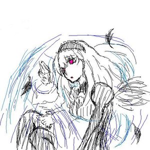 Rating: Safe Score: 0 Tags: 1girl bangs breasts eyebrows_visible_through_hair hair_between_eyes image long_hair long_sleeves looking_at_viewer open_mouth signature sketch solo suigintou upper_body User: admin