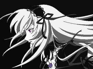 Rating: Safe Score: 0 Tags: 1girl black_background black_ribbon dress flower frills hair_ribbon hairband image lolita_hairband long_hair long_sleeves profile purple_eyes ribbon rose simple_background solo suigintou upper_body very_long_hair User: admin