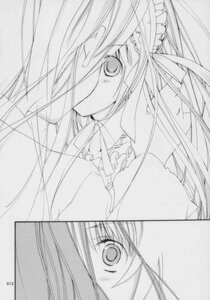 Rating: Safe Score: 0 Tags: close-up doujinshi doujinshi_#152 dress frills greyscale image long_hair looking_at_viewer monochrome multiple multiple_girls ribbon simple_background solo upper_body white_background User: admin