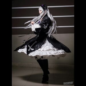 Rating: Safe Score: 0 Tags: 1girl black_border black_dress black_theme boots cross dress frills full_body gothic gothic_lolita hairband letterboxed lolita_fashion long_hair long_sleeves pillarboxed profile solo standing suigintou very_long_hair white_hair User: admin