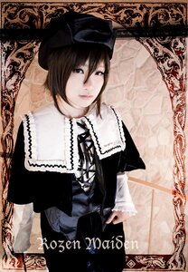 Rating: Safe Score: 0 Tags: 1girl brown_hair dress frame hair_between_eyes hat lace lips lolita_fashion long_sleeves looking_at_viewer short_hair solo souseiseki upper_body User: admin