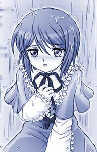 Rating: Safe Score: 0 Tags: 1girl bangs blue_theme blush capelet eyebrows_visible_through_hair frills image long_sleeves looking_at_viewer monochrome open_mouth outdoors rain short_hair solo souseiseki tears trembling wet User: admin