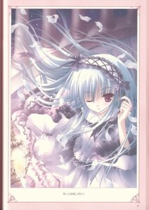 Rating: Safe Score: 0 Tags: 1girl border dress feathers frills hairband image lolita_fashion lolita_hairband long_hair long_sleeves looking_at_viewer one_eye_closed solo suigintou User: admin