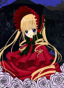 Rating: Safe Score: 0 Tags: 1girl 86800 blonde_hair blue_eyes bonnet bow dress flower image long_hair long_sleeves looking_at_viewer pink_flower pink_rose red_dress red_flower red_rose rose shinku solo thorns twintails white_flower white_rose User: admin