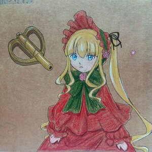 Rating: Safe Score: 0 Tags: 1girl artist_name blonde_hair blue_eyes bonnet bow bowtie capelet dress flower image long_hair long_sleeves looking_at_viewer marker_(medium) photo pink_flower pink_rose red_capelet red_dress rose shinku sidelocks sitting solo traditional_media twintails User: admin