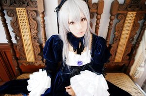 Rating: Safe Score: 0 Tags: 1girl 3d black_dress blurry depth_of_field dress frills hairband long_hair long_sleeves looking_at_viewer photo puffy_sleeves red_eyes rose silver_hair sitting solo suigintou white_hair User: admin