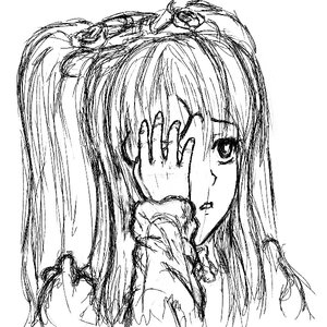 Rating: Safe Score: 0 Tags: 1girl fingernails greyscale image kirakishou long_hair looking_at_viewer monochrome simple_background solo white_background User: admin