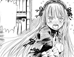 Rating: Safe Score: 0 Tags: 1girl blush dress flying_sweatdrops frills greyscale hairband image lolita_hairband long_hair long_sleeves monochrome open_mouth ribbon solo suigintou tears upper_body User: admin