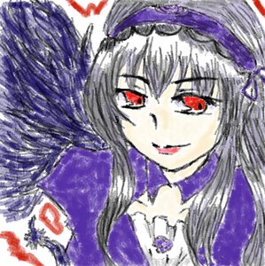 Rating: Safe Score: 0 Tags: 1girl :d blush bow dress hat image long_hair looking_at_viewer purple_dress red_eyes ribbon simple_background smile solo suigintou white_background User: admin