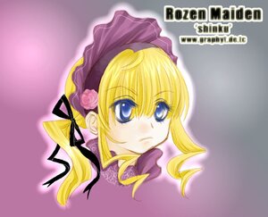 Rating: Safe Score: 0 Tags: 1girl blonde_hair blue_eyes bonnet character_name copyright_name drill_hair flower hair_ribbon image looking_at_viewer pink_flower pink_rose portrait ribbon rose shinku simple_background solo twintails User: admin