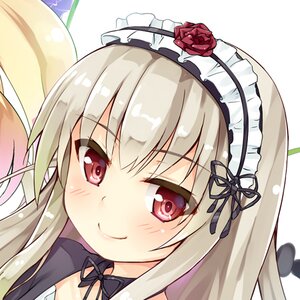 Rating: Safe Score: 0 Tags: 1girl bangs black_ribbon blush closed_mouth eyebrows_visible_through_hair flower hairband image lolita_hairband long_hair looking_at_viewer red_eyes red_flower red_rose ribbon rose smile solo suigintou white_background User: admin