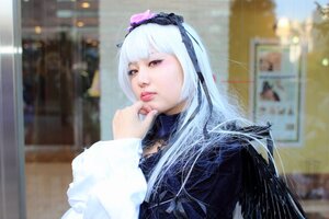 Rating: Safe Score: 0 Tags: 1girl 3d bangs blurry blurry_background blurry_foreground building depth_of_field hairband lips long_hair long_sleeves photo red_eyes solo suigintou upper_body white_hair User: admin