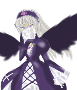 Rating: Explicit Score: 0 Tags: 1girl black_wings blurry blurry_background blurry_foreground depth_of_field dress frilled_sleeves frills hairband image juliet_sleeves lolita_hairband long_hair long_sleeves motion_blur pink_eyes puffy_sleeves purple_eyes solo suigintou white_background wings User: admin