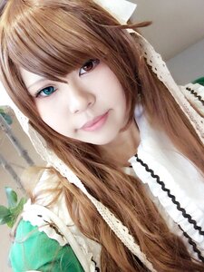 Rating: Safe Score: 0 Tags: 1girl blue_eyes brown_hair closed_mouth heterochromia lips long_hair looking_at_viewer photo smile solo suiseiseki traditional_media User: admin