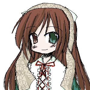Rating: Safe Score: 0 Tags: 1girl blush brown_hair closed_mouth collar dress frills green_eyes image long_hair long_sleeves neck_ribbon ribbon simple_background smile solo suiseiseki upper_body white_background User: admin