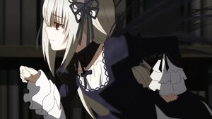 Rating: Safe Score: 0 Tags: 1girl bangs black_dress black_ribbon closed_mouth dress frills hairband image long_hair long_sleeves profile red_eyes ribbon silver_hair solo suigintou upper_body User: admin