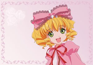 Rating: Safe Score: 0 Tags: 1girl :d blonde_hair bow dress drill_hair green_eyes hat hina_ichigo hinaichigo image long_sleeves looking_at_viewer open_mouth pink_bow pink_dress ribbon short_hair smile solo User: admin