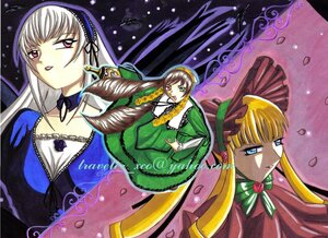 Rating: Safe Score: 0 Tags: 3girls blonde_hair blue_eyes bonnet bow brown_hair dress flower frills green_bow green_neckwear hairband image long_hair long_sleeves looking_at_viewer multiple multiple_girls petals red_dress shinku suigintou suiseiseki tagme twintails very_long_hair User: admin