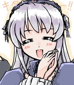Rating: Safe Score: 0 Tags: 1girl :d black_wings blush blush_stickers dress hairband image long_hair long_sleeves open_mouth silver_hair smile solo suigintou upper_body wings User: admin