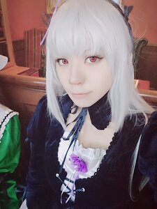 Rating: Safe Score: 0 Tags: 1girl bangs closed_mouth flower fur_trim hairband lips looking_at_viewer smile solo suigintou upper_body white_hair User: admin