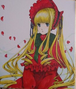 Rating: Safe Score: 0 Tags: 1girl bangs blonde_hair blue_eyes bonnet bow bowtie dress drill_hair flower frills image long_hair looking_at_viewer marker_(medium) petals photo red_dress red_flower red_rose ringlets rose rose_petals shinku sidelocks solo traditional_media twin_drills twintails very_long_hair User: admin