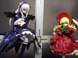 Rating: Safe Score: 0 Tags: 2girls auto_tagged black_wings blonde_hair bonnet boots doll dress drill_hair flower frills hairband long_hair long_sleeves multiple_dolls multiple_girls photo red_eyes ribbon rose shinku silver_hair standing suigintou tagme wings User: admin