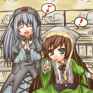Rating: Safe Score: 0 Tags: ! 2girls brown_hair dress eighth_note green_dress green_eyes hairband head_scarf heterochromia holding_hands image long_hair long_sleeves looking_at_viewer multiple_girls musical_note open_mouth pair red_eyes silver_hair spoken_exclamation_mark spoken_musical_note suigintou suiseiseki very_long_hair watering_can wings User: admin