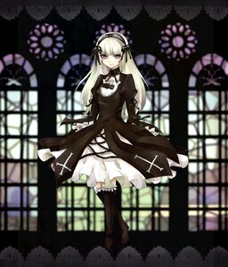 Rating: Safe Score: 0 Tags: 1girl black_dress blurry blurry_background boots depth_of_field dress frills full_body gothic_lolita hairband image lolita_fashion lolita_hairband long_hair long_sleeves looking_at_viewer silver_hair solo standing suigintou wings User: admin