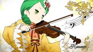 Rating: Safe Score: 0 Tags: 1girl bow_(instrument) dress drill_hair eighth_note flower frilled_sleeves green_eyes green_hair guitar hair_ornament holding_instrument image instrument kanaria long_sleeves music musical_note playing_instrument ribbon solo twin_drills upper_body violin User: admin