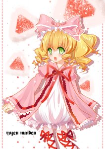 Rating: Safe Score: 0 Tags: 1girl blonde_hair blush bow dress drill_hair frills green_eyes hair_bow heart hina_ichigo hinaichigo image long_sleeves open_mouth pink_bow pink_dress ribbon solo User: admin