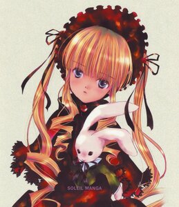 Rating: Safe Score: 0 Tags: 1girl blonde_hair blue_eyes blush bonnet bow drill_hair image lolita_fashion long_hair long_sleeves looking_at_viewer red_dress shinku solo twin_drills twintails User: admin