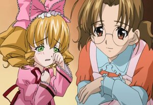 Rating: Safe Score: 0 Tags: 2girls blonde_hair bow brown_eyes brown_hair drill_hair frills glasses green_eyes hair_bow hina_ichigo hinaichigo image long_sleeves multiple_girls pink_bow pink_shirt sakurada_nori short_hair solo tears User: admin