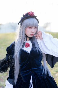 Rating: Safe Score: 0 Tags: 1girl bangs black_dress blunt_bangs blurry blurry_background closed_mouth depth_of_field dress flower gothic_lolita lips lolita_fashion long_hair long_sleeves looking_at_viewer nail_polish outdoors rose solo suigintou very_long_hair User: admin